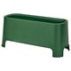 Dark green recycled plastic asaren planter, indoor/outdoor, compact, no holes.