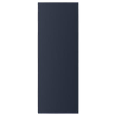 AXSTAD door in dark grey, rectangular shape, smooth surface, recycled materials.