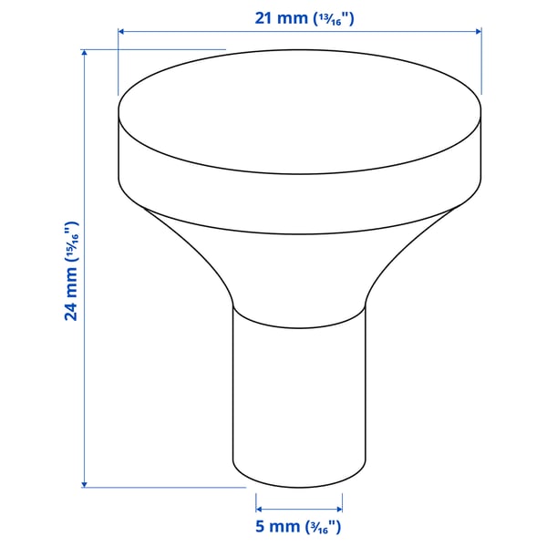 Illustration with measurements for the product: BAGGANÄS.