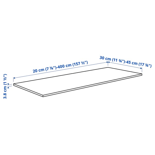 Illustration with measurements for the product: BARKABODA.