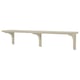 BERGSHULT wall shelf, light beige, rectangular, simple design with smooth edge.