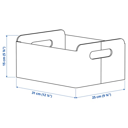 Illustration with measurements for the product: BESTÅ.