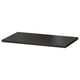 Black rectangular BESTÅ shelf, flat and sleek, made from particleboard.