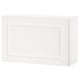 White BESTÅ storage unit, rectangular, modern design.