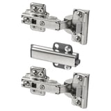 IKEA BESTÅ hinges, silver, metal & plastic, l-shape, for cabinet doors.