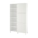 A white BESTÅ storage cabinet with adjustable shelves, doors, and a sleek, modern design.
