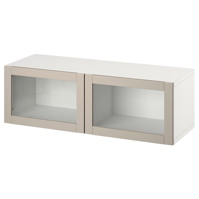 BESTÅ glass cabinet, modern.