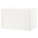 White BESTÅ storage unit, rectangular, simple design, wood-like material.