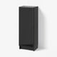 BILLY / HÖGBO Bookcase combination w glass doors, black oak effect/black, 40x30x106 cm