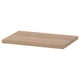 BILLY shelf: light oak, rectangular, wooden, minimalist design.