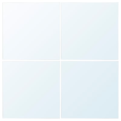 BLODLÖNN mirrors in white grid, combinable.