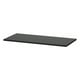 Depicts a rectangular black BOAXEL shelf, sleek and modern, designed for versatile storage.