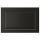 Black BODBYN cabinet door with bevelled panel, smooth lacquer, classic design.
