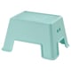 BOLMEN step stool, mint green, plastic, rectangular, anti-slip.