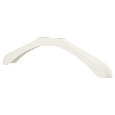 A white BUMERANG shoulder shaper made of polypropylene plastic, designed to protect clothing.
