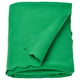Green fleece blanket, soft and cosy, folded neatly. Made from 90% recycled polyester.