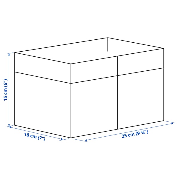 Illustration with measurements for the product: DRÖNA.