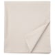 DVALA beige cotton pillowcase, smooth texture, rectangular shape, hemmed edges.