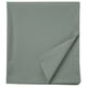 DVALA grey-green cotton sheet, rectangular, hemmed edges.