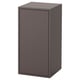 EKET: modern black storage cabinet, sleek design, rectangular shape, minimalist style, simple unit.