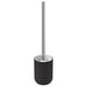 EKOLN black toilet brush, modern sleek design with stainless steel handle, eco-friendly materials.