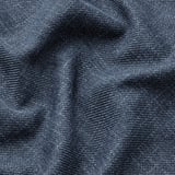 Dark grey fabric close-up, smooth texture, melange effect.