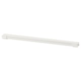 ELVARLI clothes rail, white, made of steel and plastic, long with rectangular design.