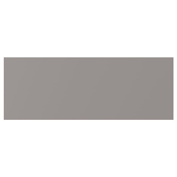 ENHET: grey rectangular, flat-panel furniture surface, smooth, moisture-resistant.