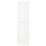 White ENKÖPING cabinet door, wooden texture foil, simple rectangular design.