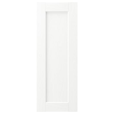 ENKÖPING: white cabinet door, rectangular, simple frame, wood-effect foil, smooth surface.