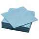 A stack of light blue FANTASTISK paper napkins, squared and textured, for table settings or spills.