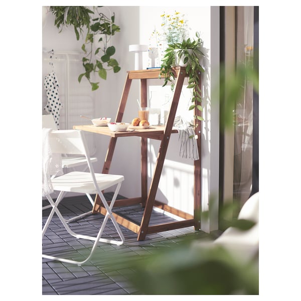 FEJAN Chair, outdoor, foldable white