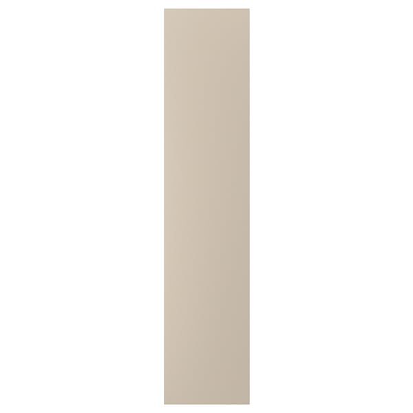 Beige rectangular door, smooth finish, made from honeycomb paper and plastic edging.