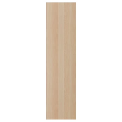 FORSAND: light wood-colored door, rectangular, wood grain texture, hinged on both sides, with a smooth finish.
