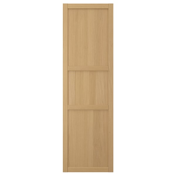 Natural oak cabinet door - framed timber