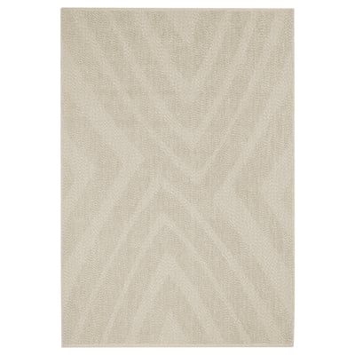 FULLMAKT rug, beige. Rectangular, flatwoven, durable, polyester.