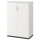 White GALANT storage cabinet, rectangular shape, minimalist design.