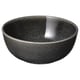 Dark grey GLADELIG bowl, round, stoneware with reactive glaze, simple design.