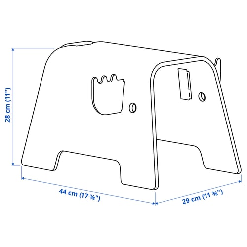 Illustration with measurements for the product: GREJSIMOJS.