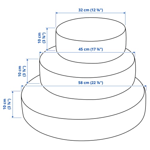 Illustration with measurements for the product: GREJSIMOJS.