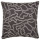 A GULDFLY cushion cover in anthracite with a white jacquard-woven pattern, rectangular shape, and soft cotton material.