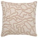 GULDFLY cushion, off-white, woven beige loops, square, cotton.