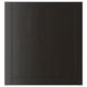 A black-brown HANVIKEN cabinet door with a wooden texture and frame, suitable for storage.
