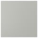 HAVSTORP square grey kitchen door, smooth, flat surface, light grey colour, made of acrylic painted fiberboard.