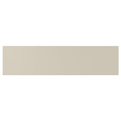 Beige kitchen cabinet front, HAVSTORP, smooth & rectangular.