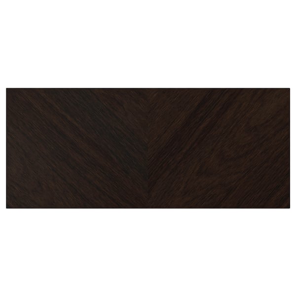 HEDEVIKEN natural oak veneer panel, rectangular, dark brown, wood grain pattern.