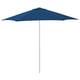 Blue umbrella, HÖGÖN brand, square canopy with aluminium pole, easy to open/close.