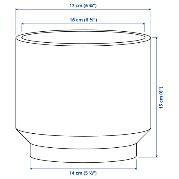 Illustration with measurements for the product: HONUNGSPALM.