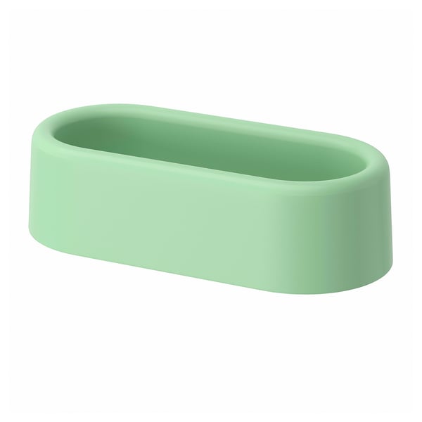 HUMLESJÖN Basket with suction cup, light green, 26x13x7 cm