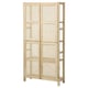 IVAR unit with bamboo doors, 4 shelves, pine frame
